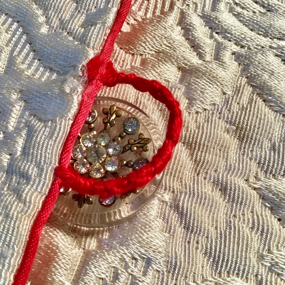 ❤️VINTAGE Damask & Silk Clutch - Picture 3 of 8